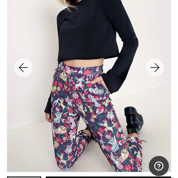 Blackmilk Eevee Evolution Floral Cuffed Pants - Picture 6 of 13